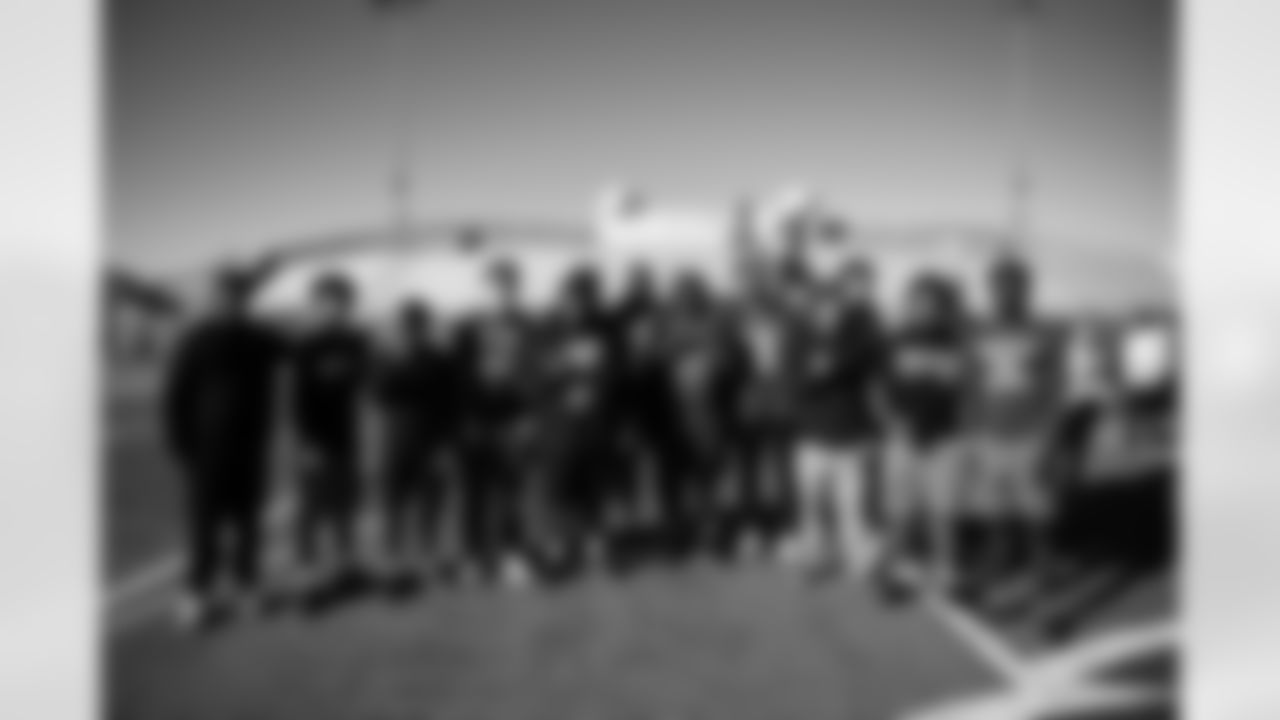 The Arizona Cardinals host a Youth Football Camp at Cesar Chavez High School presented by State Farm on Tuesday, Dec. 16, 2025 in Laveen Village, AZ.