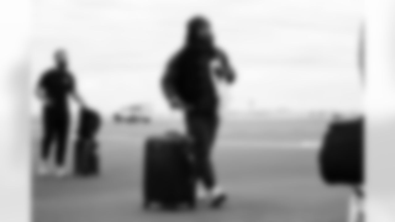 Arizona Cardinals running back Corey Kiner (37) travels to Cincinnati before the Week 17 regular season game against the Cincinnati Bengals on Saturday, Dec. 27, 2025 in Phoenix, AZ.