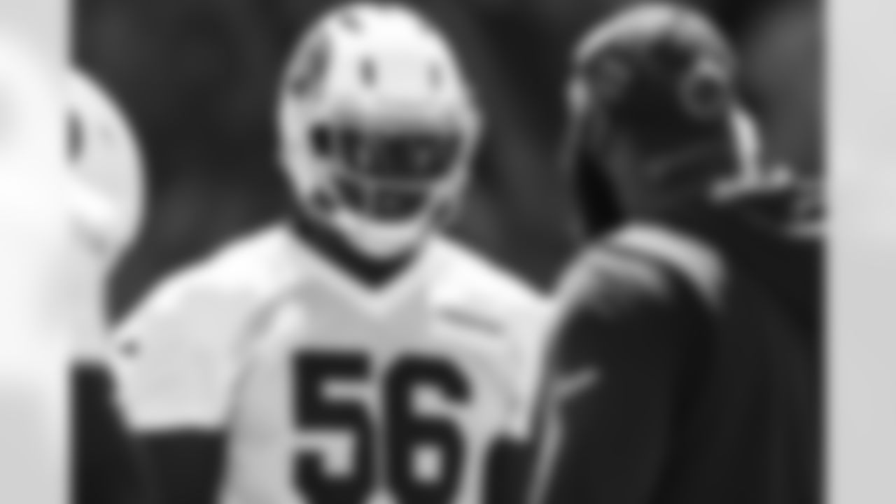 Arizona Cardinals defensive lineman Darius Robinson (56) during 2025 Minicamp at the Dignity Health Training Facility on Thursday, June 12, 2025 in Tempe, AZ.