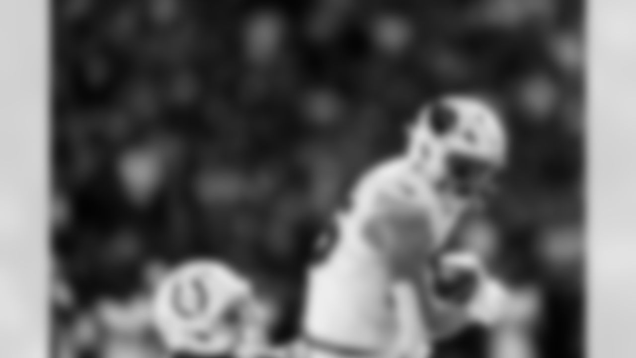 Arizona Cardinals tight end Trey McBride (85) during the Week 6 regular season game between the Arizona Cardinals and the Indianapolis Colts on Sunday, Oct. 12, 2025 in Indianapolis, IN.
