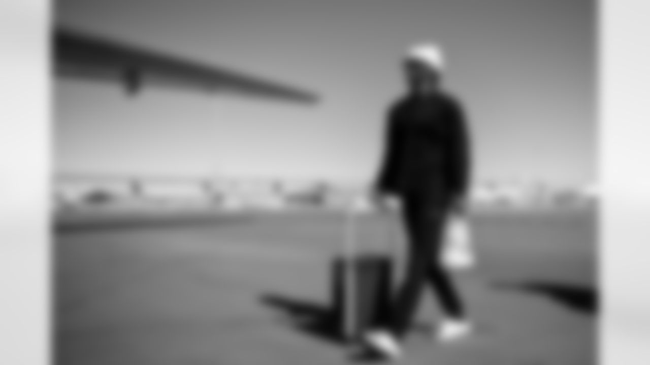 Arizona Cardinals wide receiver Marvin Harrison Jr. (18) travels to Seattle before the Week 10 regular season game against the Seattle Seahawks on Saturday, Nov. 8, 2025 in Phoenix, AZ.