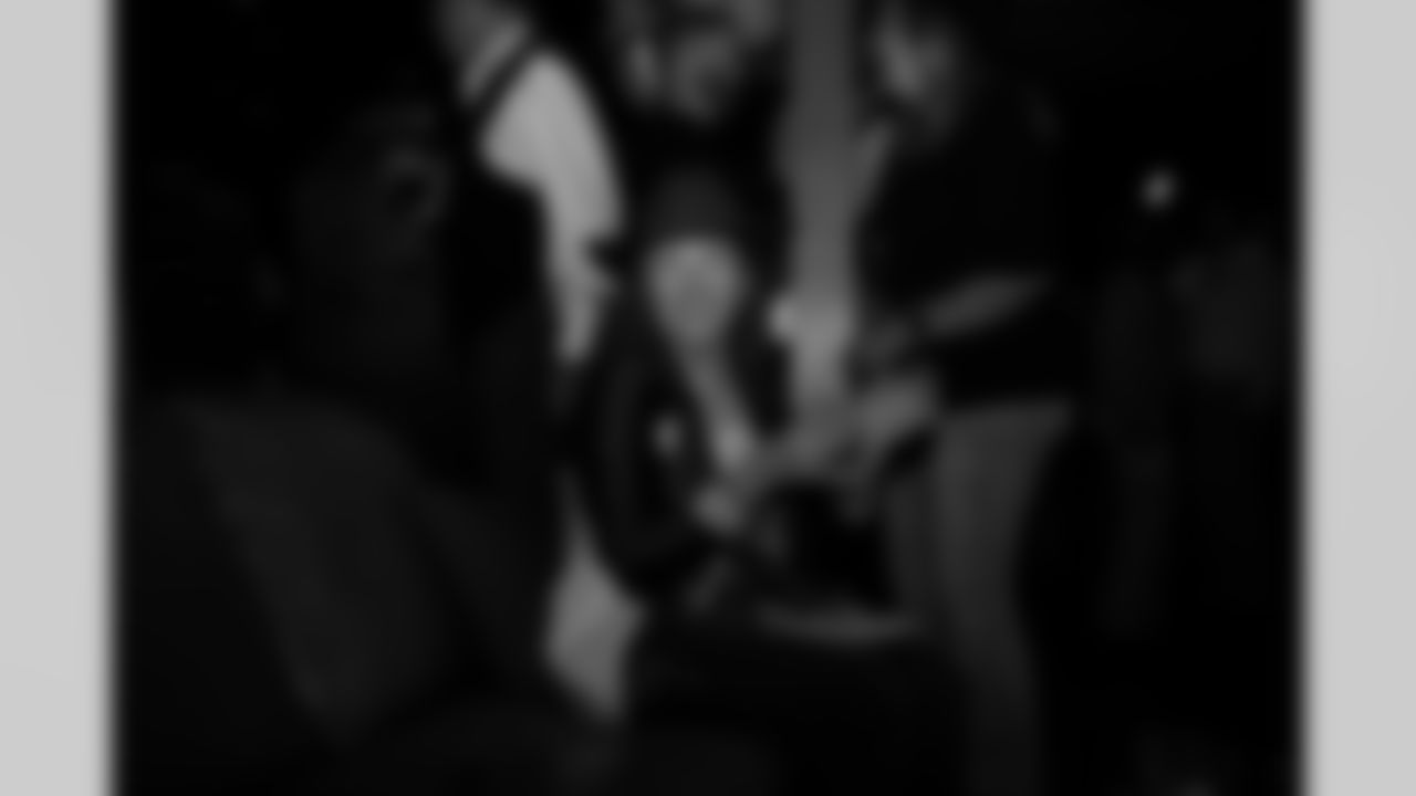 The Arizona Cardinals host a happy hour at Happiest Hour during the inaugural Cardinals Premier Travel trip to Dallas on Sunday, Nov. 2, 2025 in Dallas, TX.