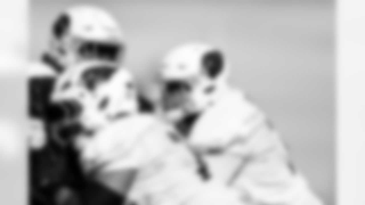 Arizona Cardinals offensive lineman Josh Fryar (78) during practice at the Dignity Health Training Facility on Wednesday, Nov. 26, 2025 in Tempe, AZ.