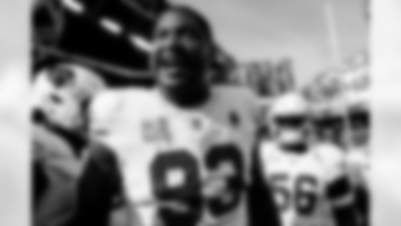 Arizona Cardinals defensive lineman Calais Campbell (93) during the Week 10 regular season game between the Arizona Cardinals and the Seattle Seahawks on Sunday, Nov. 9, 2025 in Seattle, WA.