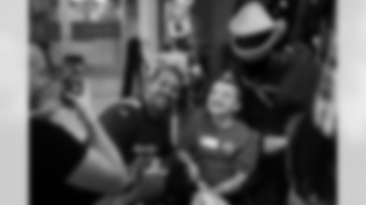 The Arizona Cardinals host a Bird Gang Birthday Bash for October birthdays at Phoenix Children's Hospital on Tuesday, Oct. 7, 2025 in Phoenix, AZ.