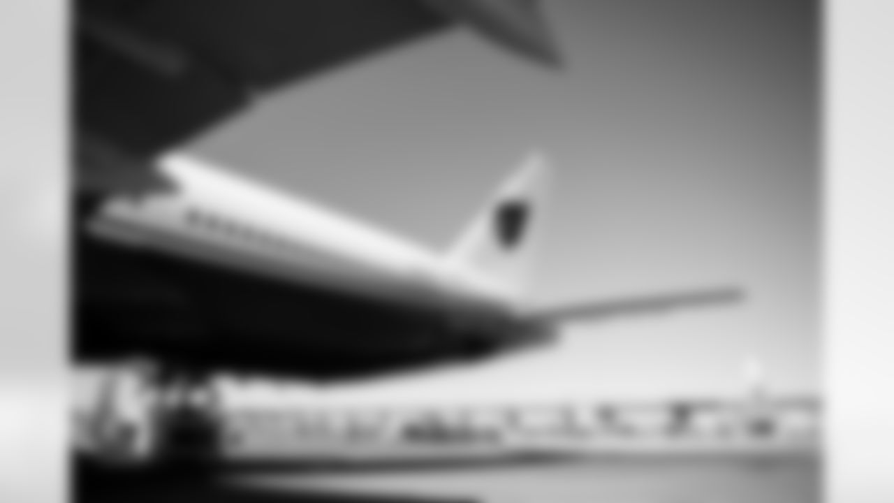 Plane travels to Seattle before the Week 10 regular season game against the Seattle Seahawks on Saturday, Nov. 8, 2025 in Phoenix, AZ.