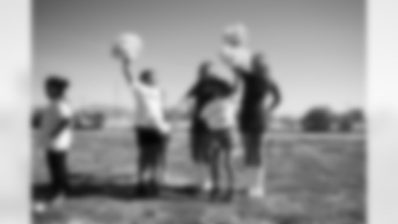 The Arizona Cardinals and the Boys & Girls Club at Gila River host a Youth Football Camp at the Boys & Girls Club on Tuesday, Nov. 11, 2025 in Laveen Village, AZ.