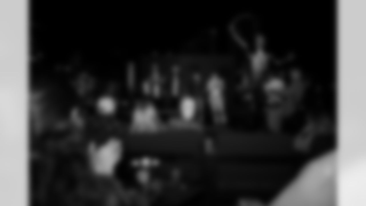 The Arizona Cardinals host a happy hour at Happiest Hour during the inaugural Cardinals Premier Travel trip to Dallas on Sunday, Nov. 2, 2025 in Dallas, TX.