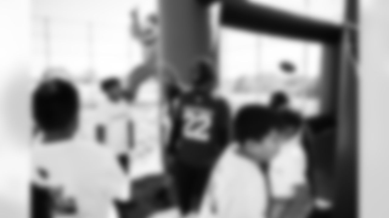 The Arizona Cardinals and the Boys & Girls Club at Gila River host a Youth Football Camp at the Boys & Girls Club on Tuesday, Nov. 11, 2025 in Laveen Village, AZ.