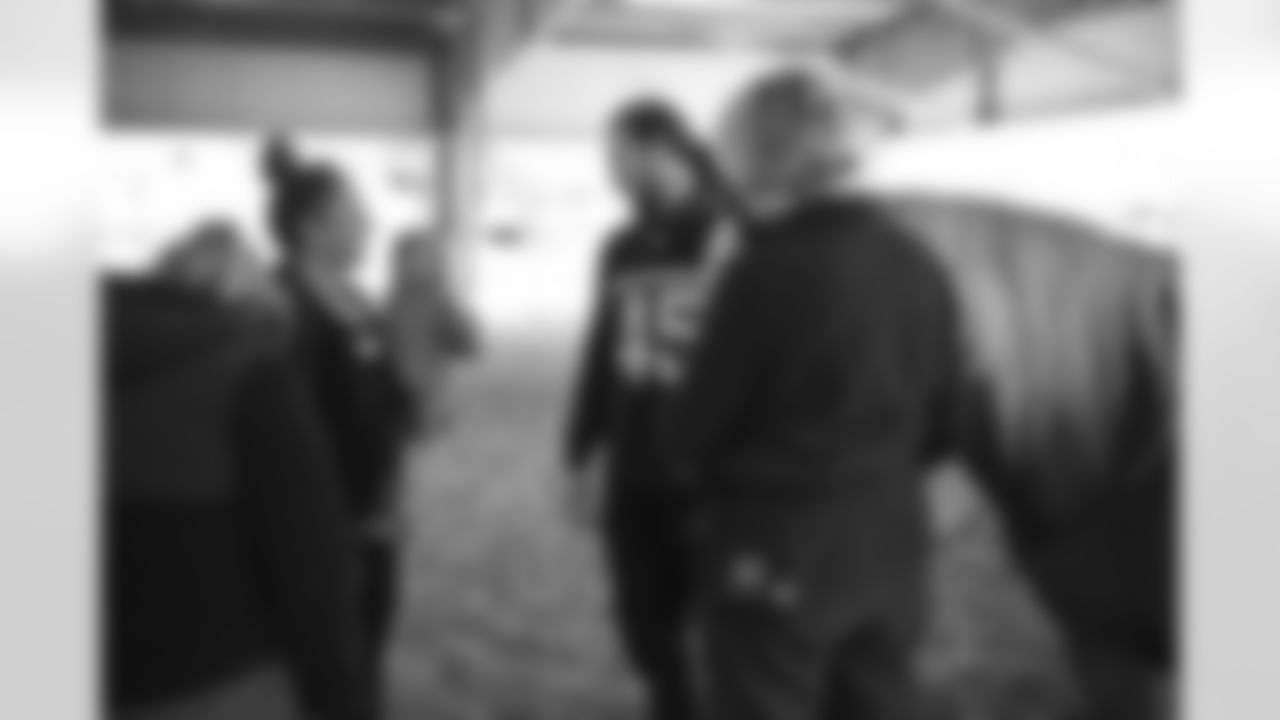 The Arizona Cardinals host the Foundation for Blind Children for an equine therapy event on Friday, Feb 2, 2024 at Hunkapi Farms in Scottsdale, AZ.
