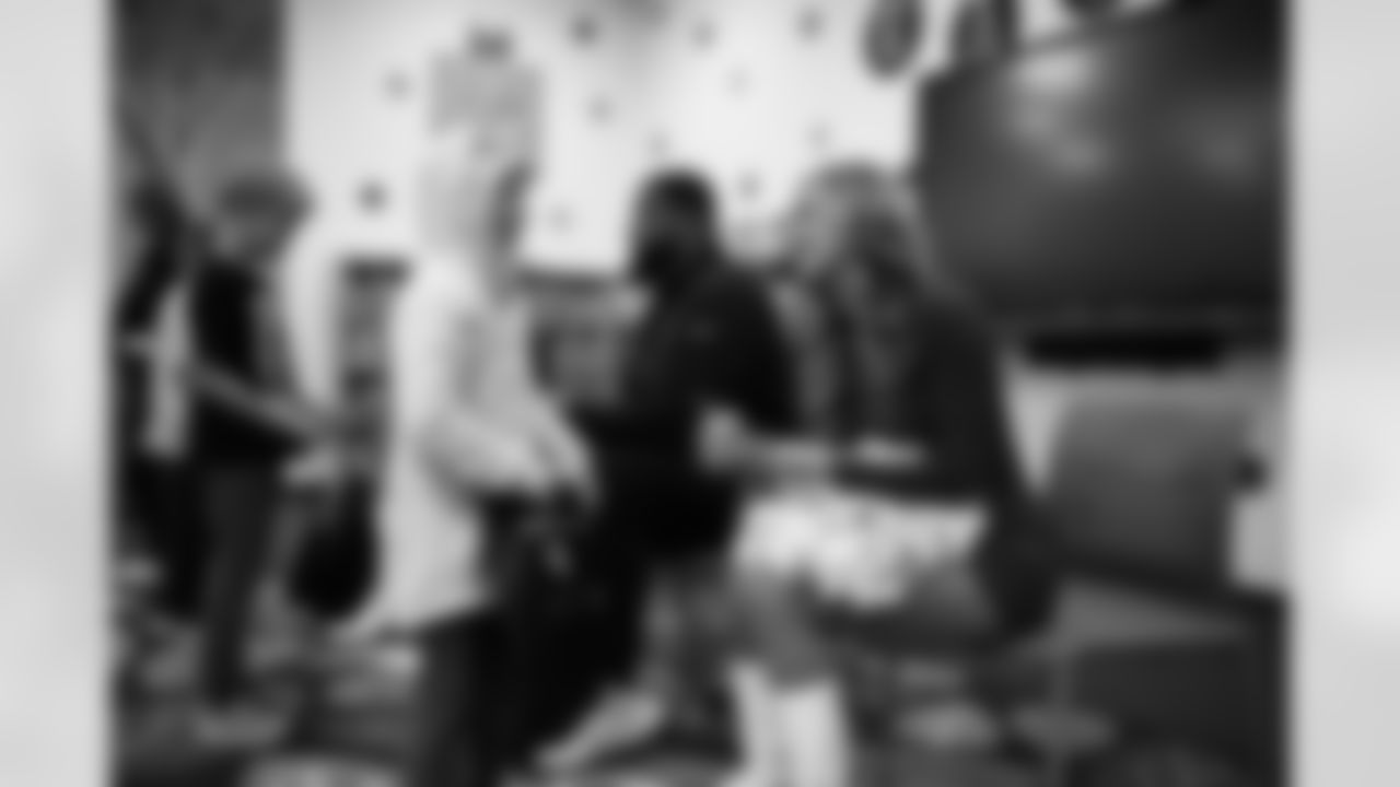 The Arizona Cardinals host a Milk and Cookies at Greenfield Elementary School presented by SRP and Albertsons-Safeway on Tuesday, Nov. 25, 2025 in Gilbert, AZ.