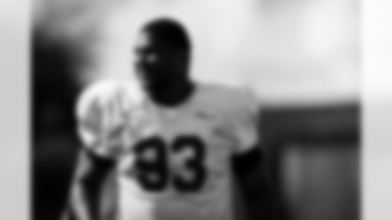 Arizona Cardinals defensive lineman Calais Campbell (93) during practice at the Dignity Health Training Facility on Thursday, Nov. 20, 2025 in Tempe, AZ.