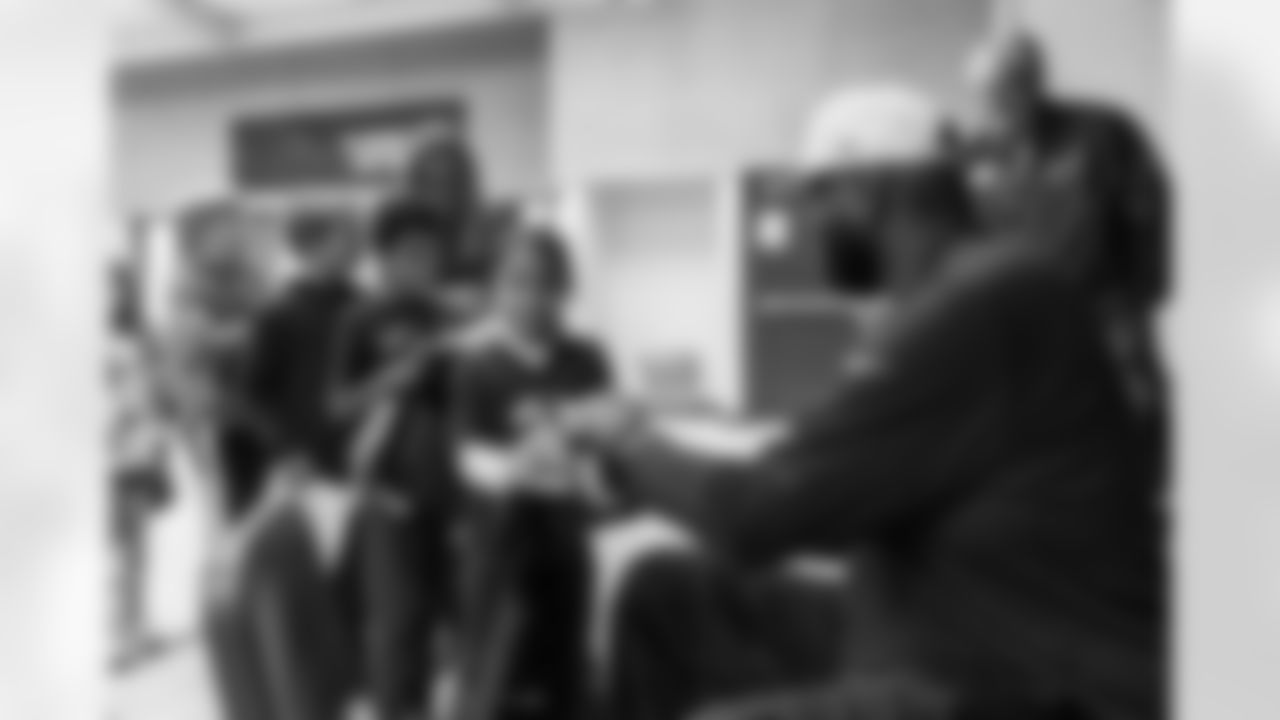 The Arizona Cardinals host a Milk and Cookies at Desert Vista Elementary School presented by SRP and Albertsons-Safeway on Friday, Nov. 21, 2025 in Apache Junction, AZ.