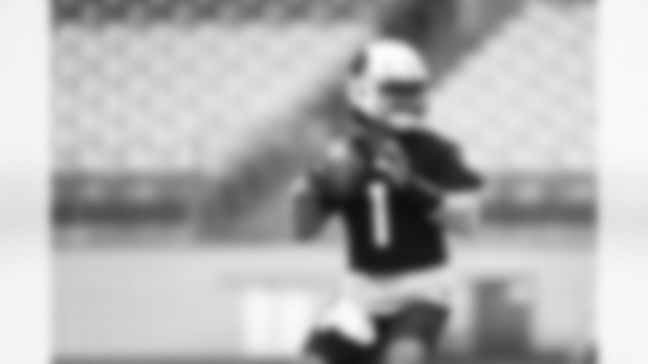 Arizona Cardinals quarterback Kyler Murray (1) during 2024 Cardinals Training Camp at State Farm Stadium on Wednesday, July 24, 2024.