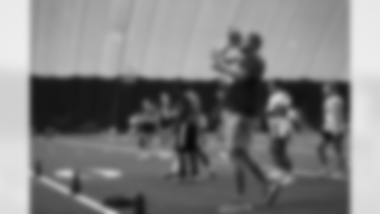 The Arizona Cardinals 2025 rookie class hosts a girls flag football skills camp presented by Dignity Health at the Dignity Health Training Facility on Saturday, June 7, 2025 in Tempe, AZ.