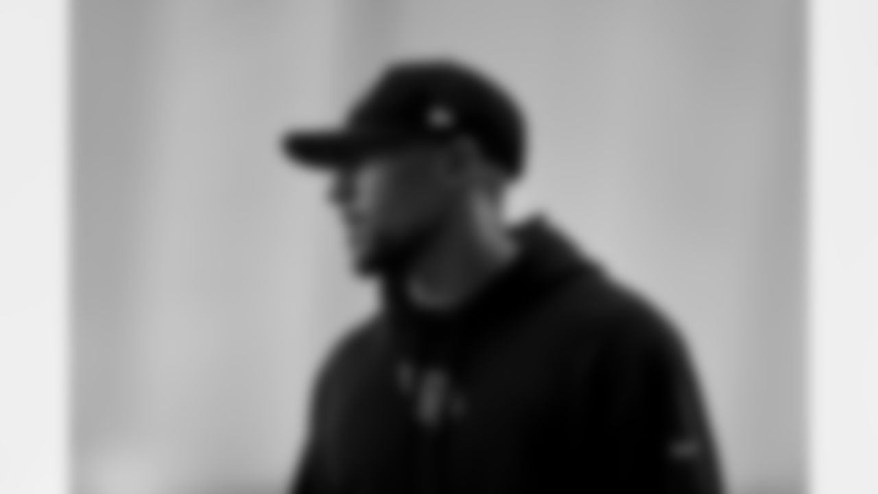 Arizona Cardinals Defensive Coordinator Nick Rallis during practice at the Dignity Health Training Facility on Wednesday, Nov. 19, 2025 in Tempe, AZ.