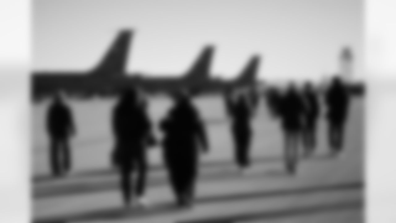 The Arizona Cardinals host TAPS, the Pat Tillman Foundation, Cox Charities, Folds of Honor, and civics educators on a KC-135 Stratotanker incentive flight featuring in-air refueling at Goldwater Air National Guard Base on Tuesday, Dec. 2, 2025 in Phoenix, AZ.