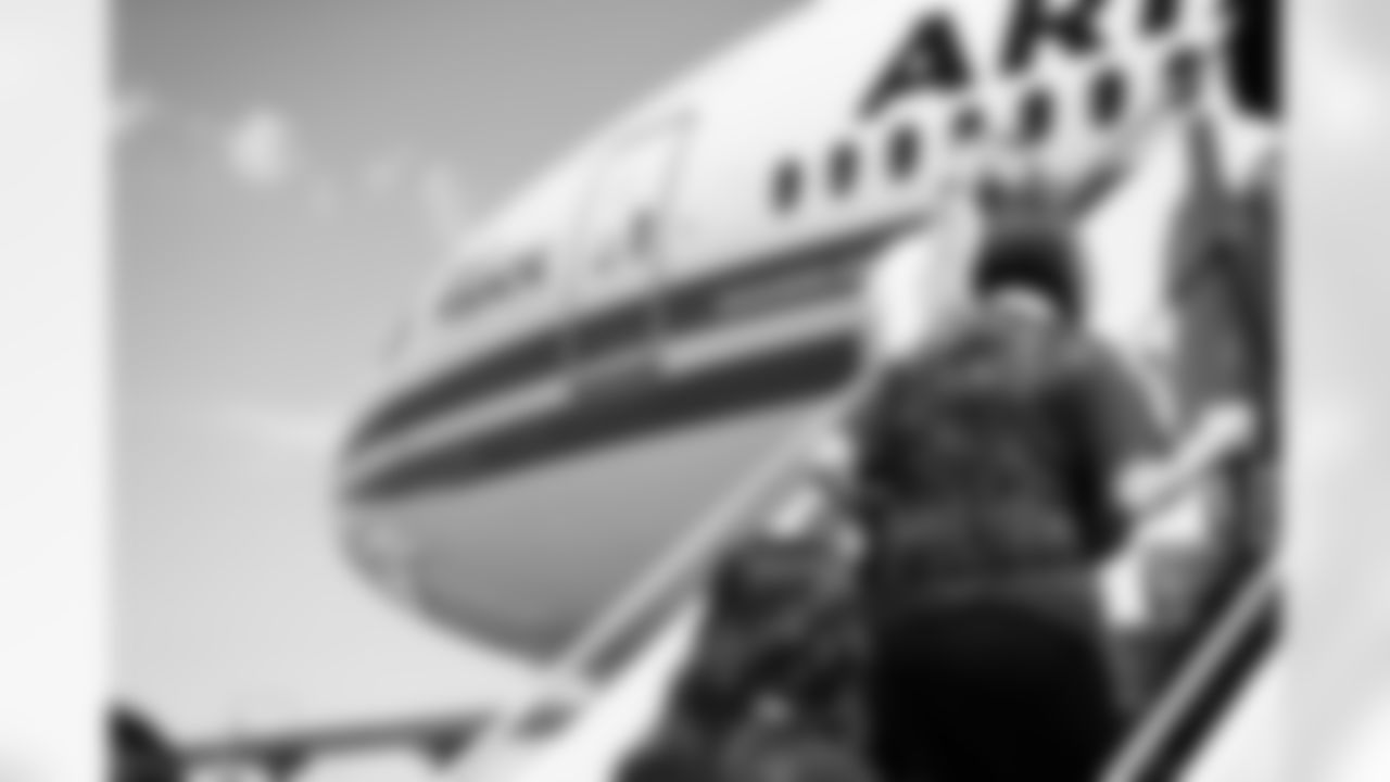 The Arizona Cardinals host the Civics Matters Send-off at Sky Harbor Airport on Wednesday, June 4, 2025 in Phoenix, AZ.