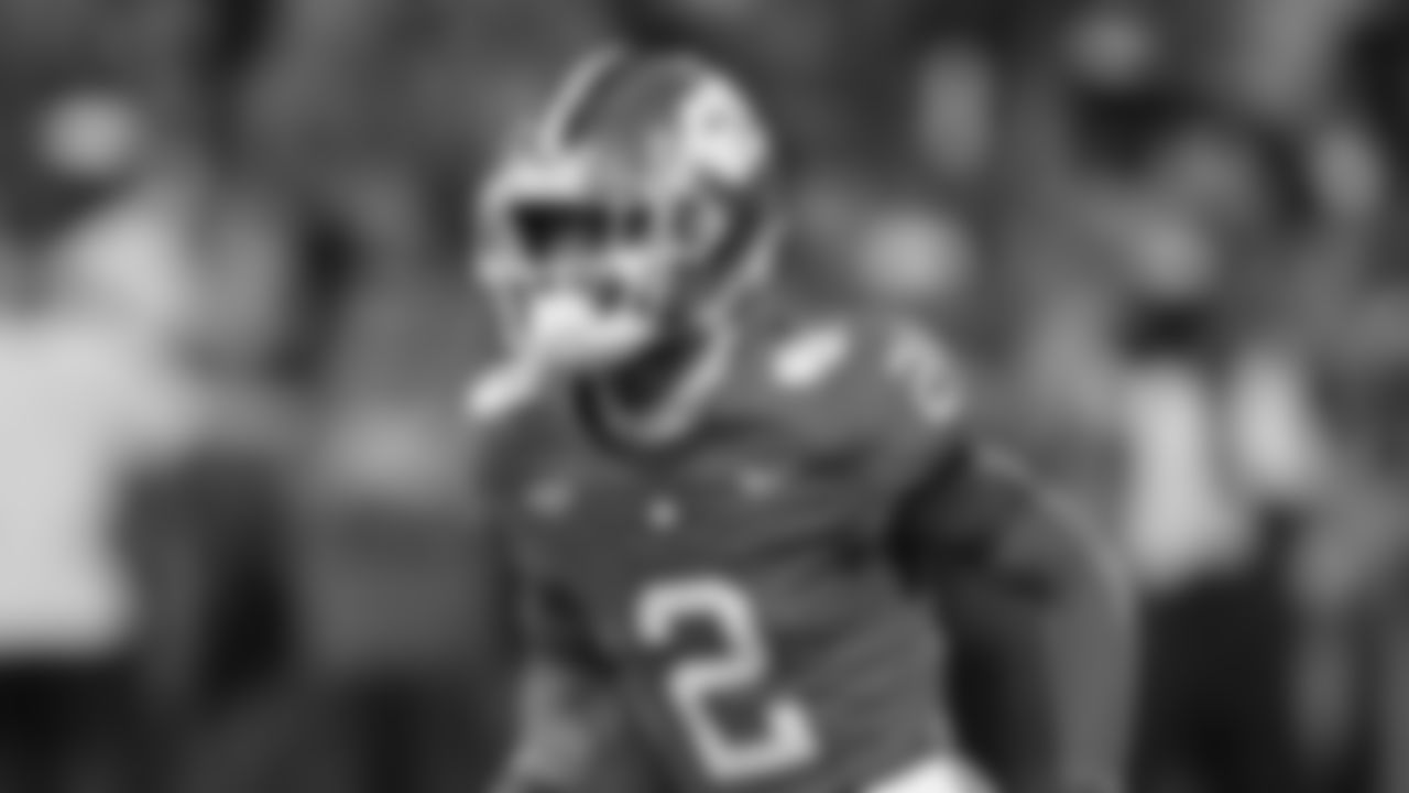 Clemson cornerback Nate Wiggins (2) plays against Florida Atlantic during an NCAA college football game on Saturday, Sep. 16, 2023, in Clemson, S.C. (AP Photo/Jacob Kupferman)