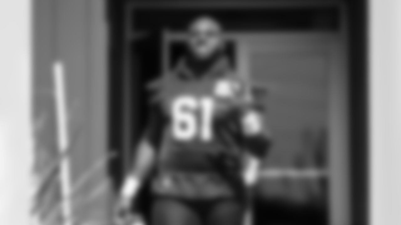 Arizona Cardinals offensive lineman Sincere Haynesworth (61) during 2025 Minicamp at the Dignity Health Training Facility on Tuesday, June 10, 2025 in Tempe, AZ.