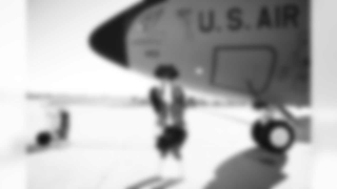 The Arizona Cardinals host TAPS, the Pat Tillman Foundation, Cox Charities, Folds of Honor, and civics educators on a KC-135 Stratotanker incentive flight featuring in-air refueling at Goldwater Air National Guard Base on Tuesday, Dec. 2, 2025 in Phoenix, AZ.