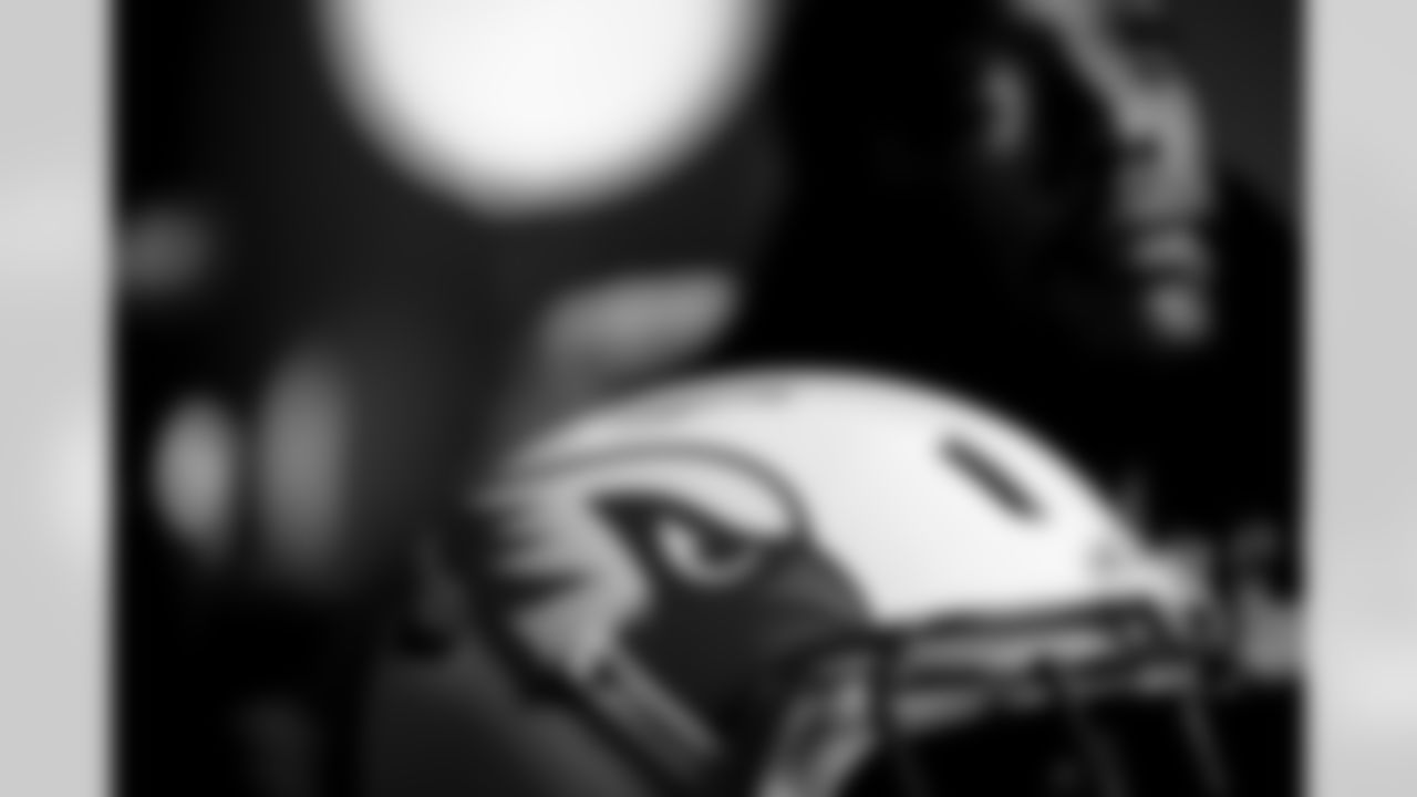 Arizona Cardinals defensive lineman Darius Robinson (56) wearing the NFL/Nike Rivalry Series uniform.