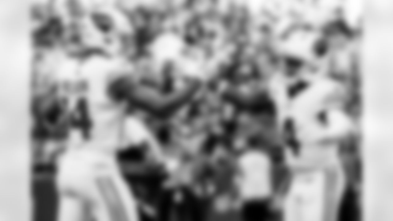 Arizona Cardinals wide receiver Greg Dortch (4) and Arizona Cardinals wide receiver Michael Wilson (14) during the Week 10 regular season game between the Arizona Cardinals and the Seattle Seahawks on Sunday, Nov. 9, 2025 in Seattle, WA.