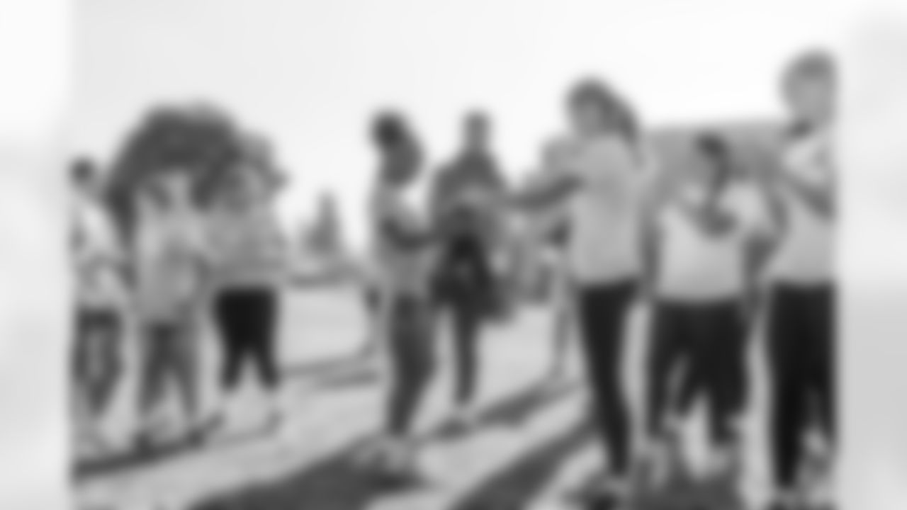 The Los Angeles Chargers host a girls flag football camp on Tuesday, December 02, 2025 at St. Joseph High School in Lakewood, CA.