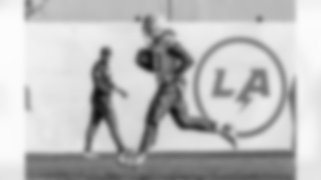 The Los Angeles Chargers practice on Thursday, January 8, 2026 at The Bolt in El Segundo, CA.