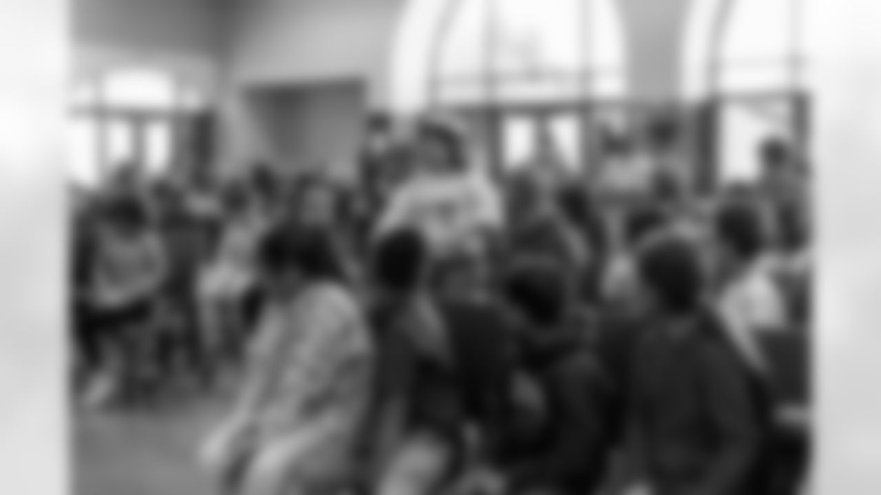 The Los Angeles Chargers host their annual Bikes for Kids event on Monday, December 15, 2025 at Washington Washington Elementary School in Pasadena, CA.