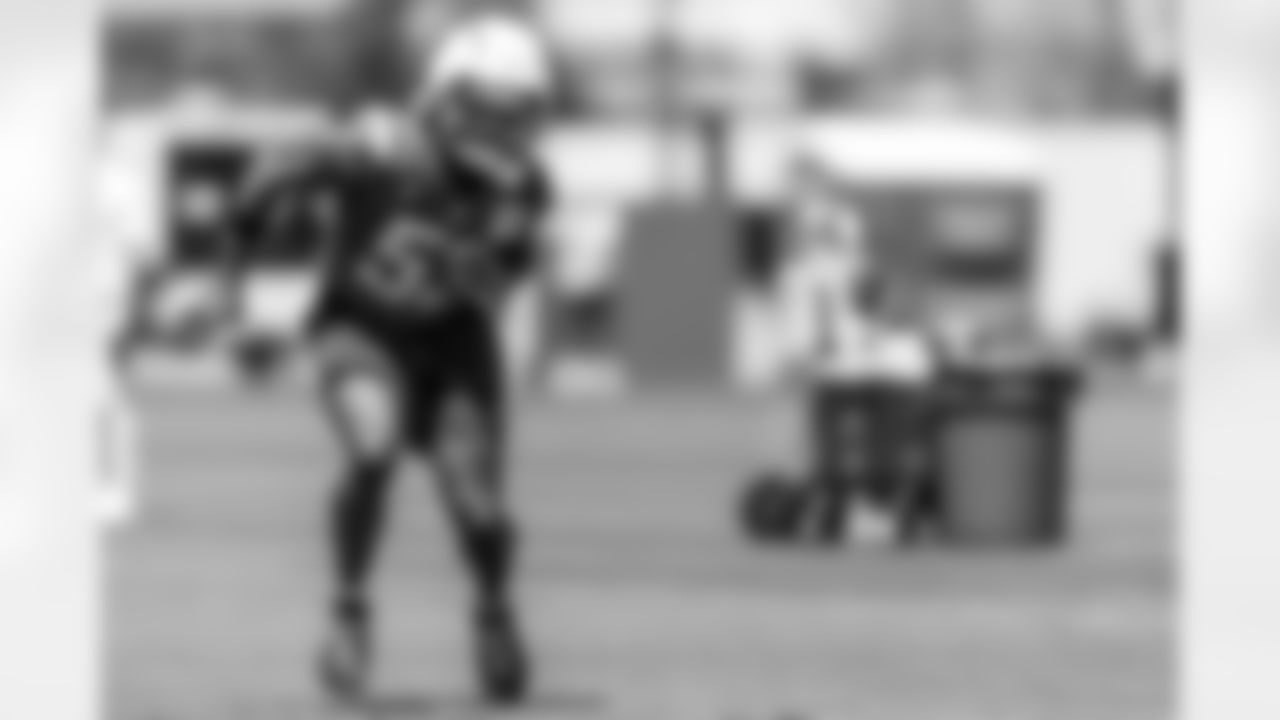 The Los Angeles Chargers practice at Training Camp on Wednesday, August 20, 2025 at The Bolt in El Segundo, CA.