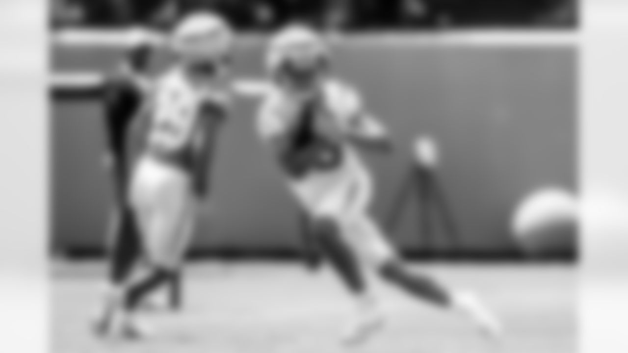 The Los Angeles Chargers hold Rookie Mini-Camp on Saturday, May 11, 2024 at Hoag Performance Center in Costa Mesa, CA.