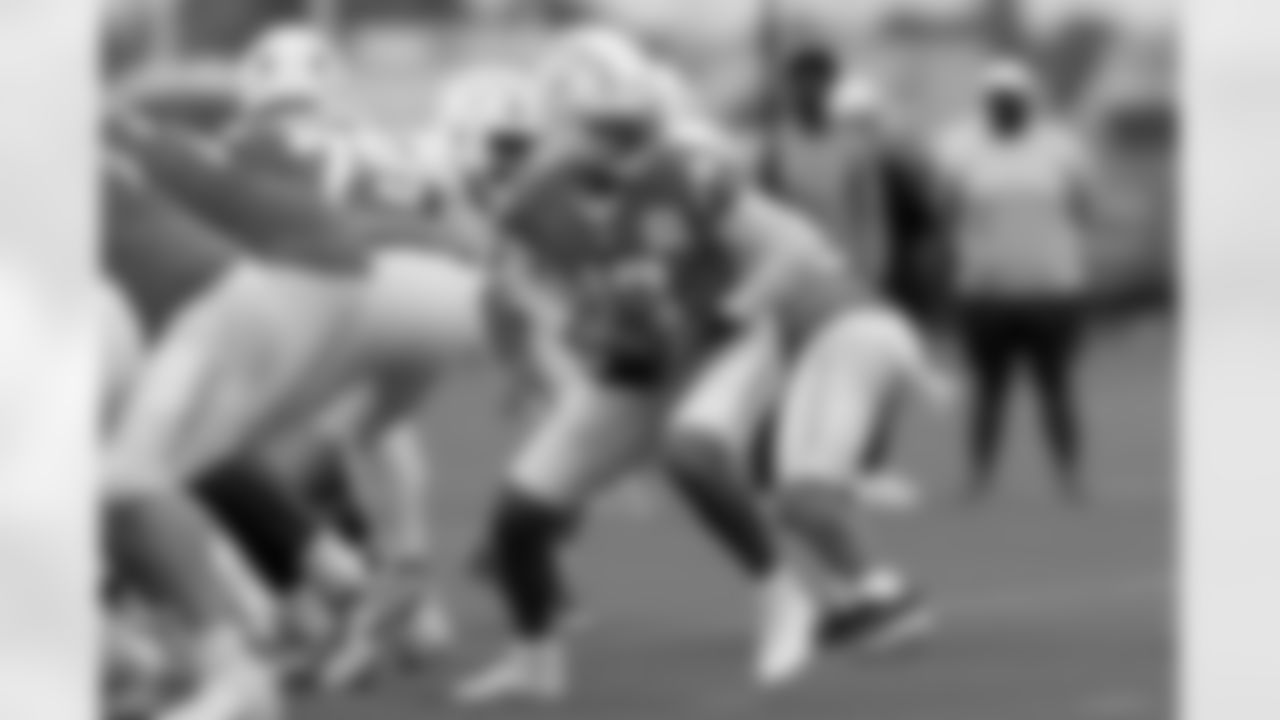 The Los Angeles Chargers practice at Training Camp on Monday, July 21, 2025 at The Bolt in El Segundo, CA.