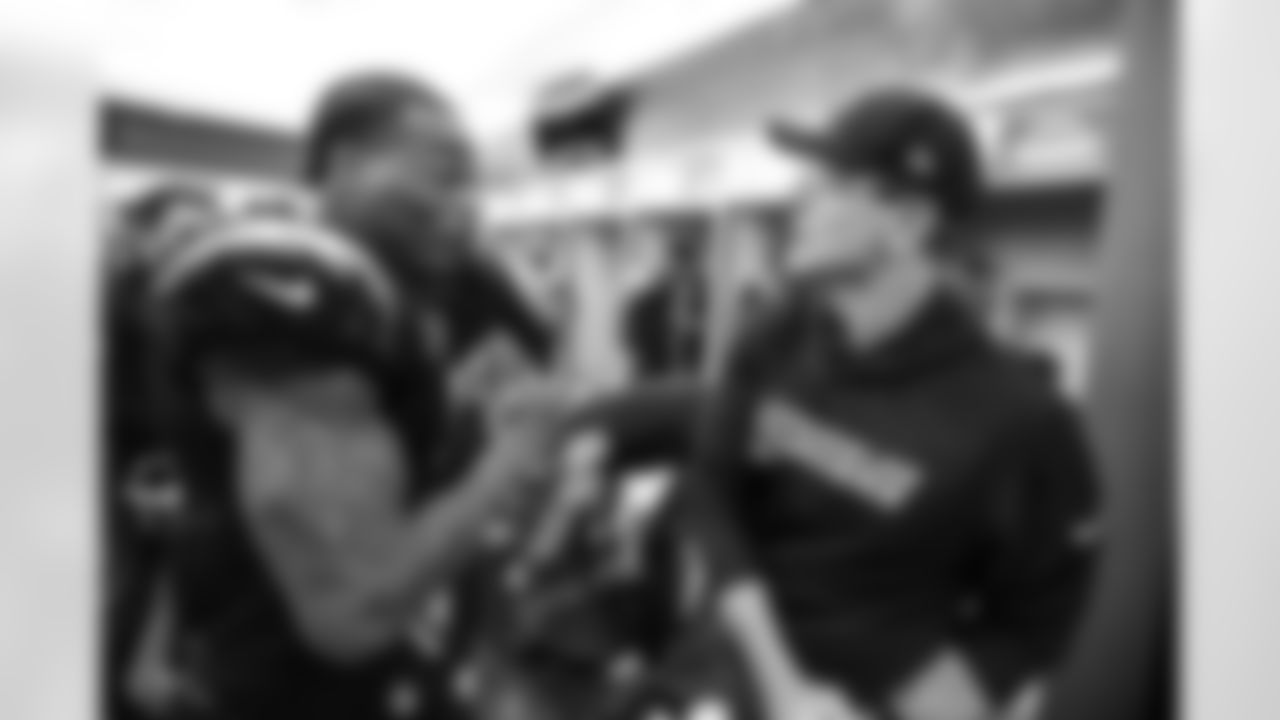 S Derwin James Jr. (3) and Head Coach Jim Harbaugh