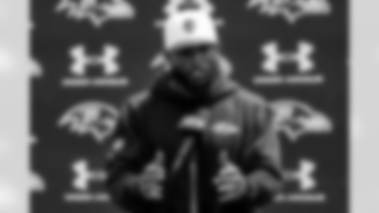 Baltimore Ravens defensive coordinator Zach Orr speaks to media following NFL football practice, Thursday, June 5, 2025, at the Under Armour Performance Center in Owings Mills, Md. (AP Photo/Stephanie Scarbrough)