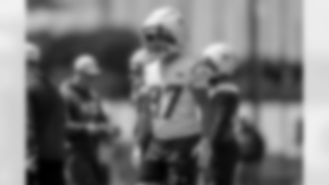 The Los Angeles Chargers practice at Training Camp on Thursday, August 21, 2025 at The Bolt in El Segundo, CA.