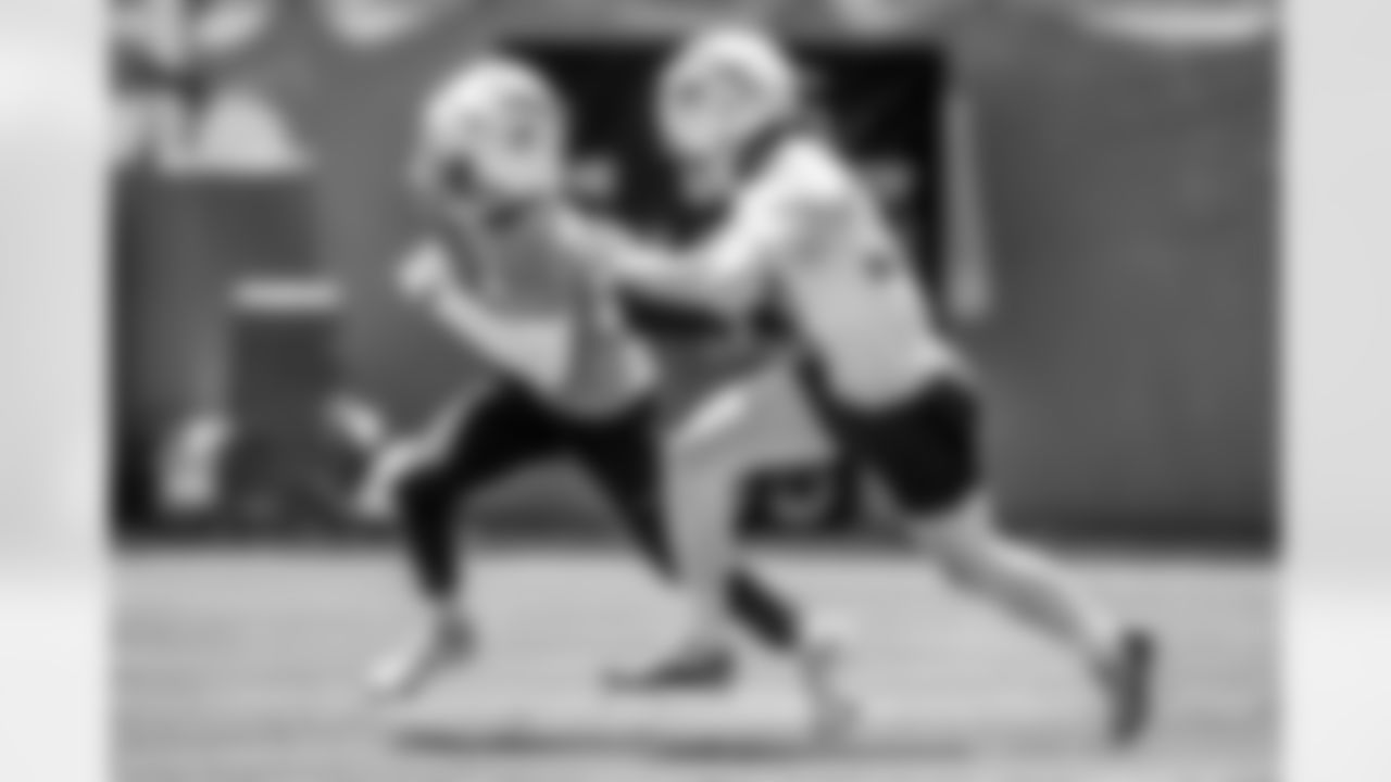 Los Angeles Chargers players participate in Phase 3 of the offseason program on Monday, June 16, 2025 at The Bolt in El Segundo, CA.