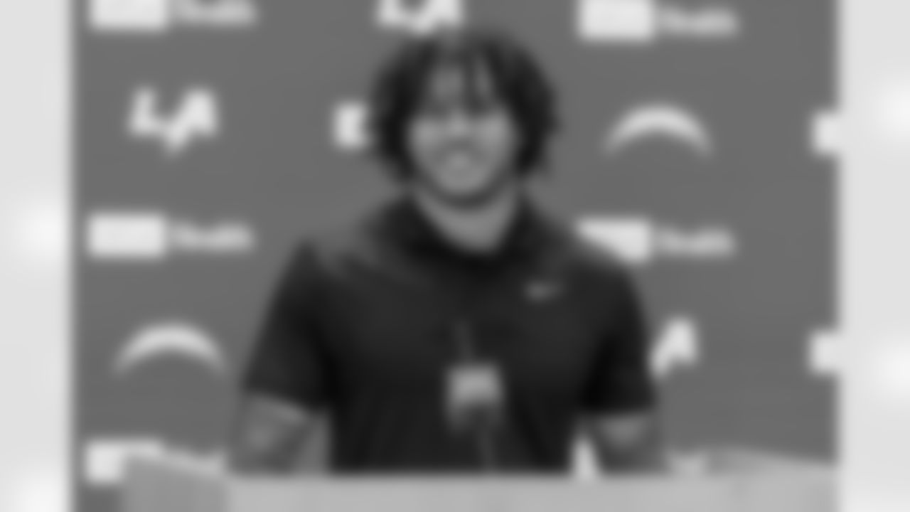 2025 first-round pick Omarion Hampton arrives in L.A. for his first day as a member of the Chargers