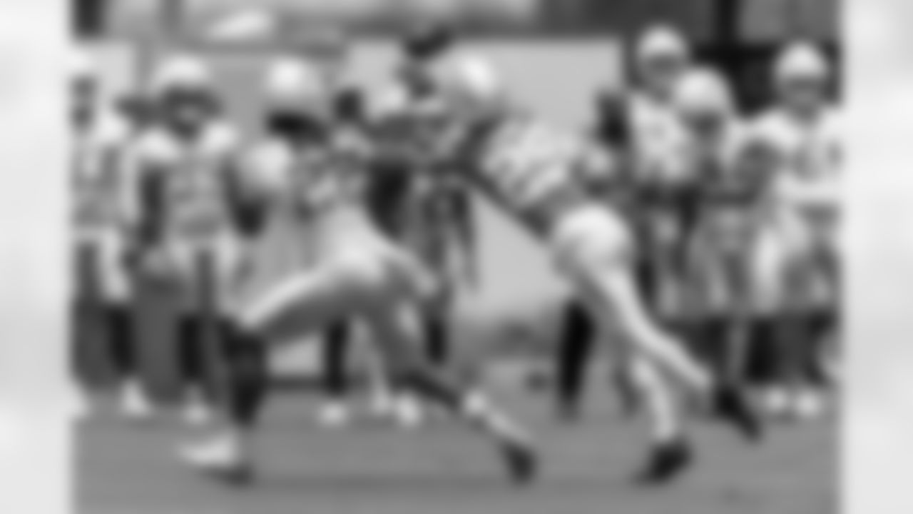 The Los Angeles Chargers hold Mandatory Mini-Camp on Thursday, June 12, 2025 at The Bolt in El Segundo, CA.