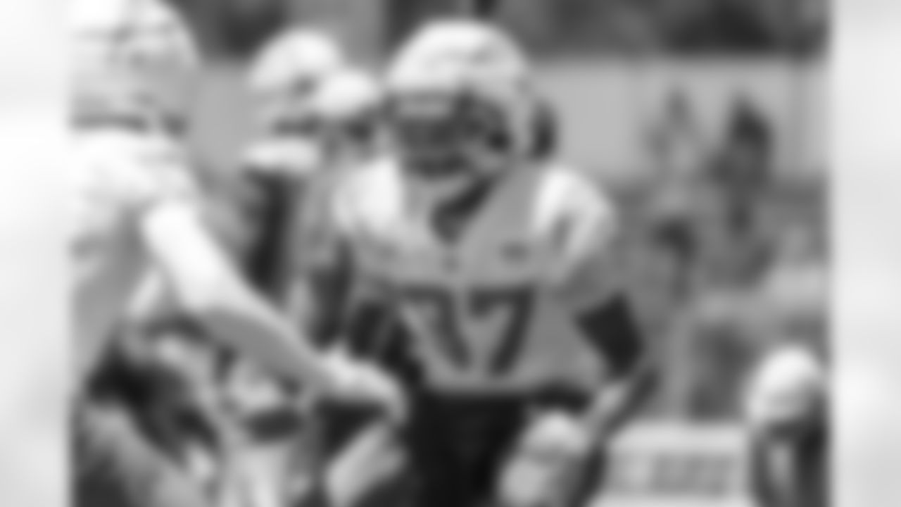 The Los Angeles Chargers practice at Training Camp on Tuesday, July 29, 2025 at The Bolt in El Segundo, CA.