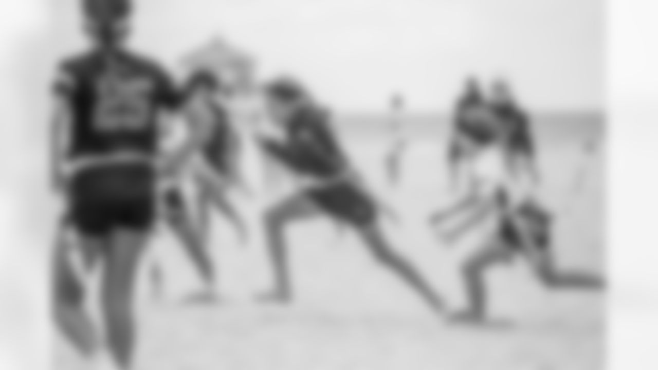 The Los Angeles Chargers host the Bolts on the Beach Flag Football Tournament on Saturday, May 17, 2025 at 11th Street Beach Park in Huntington Beach, CA.