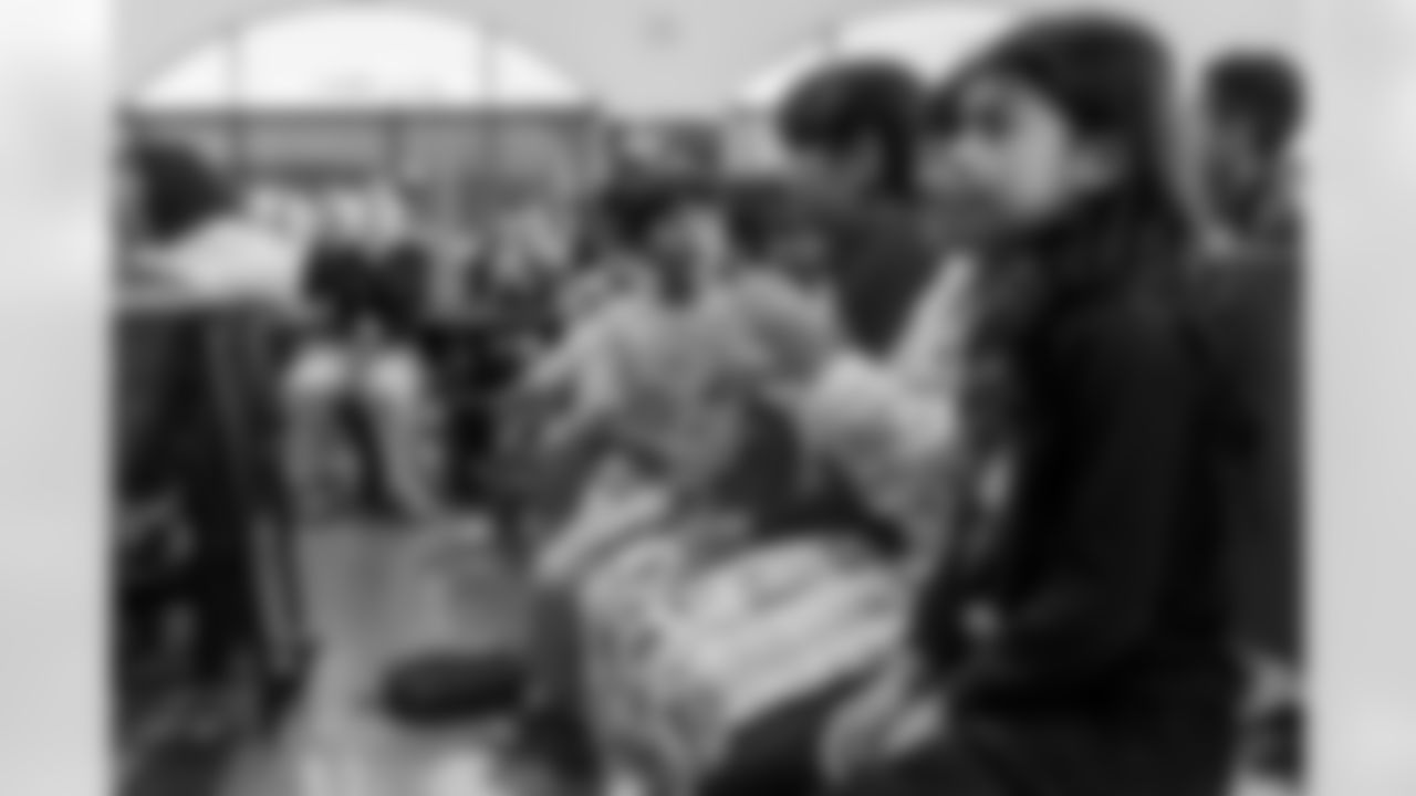 The Los Angeles Chargers host their annual Bikes for Kids event on Monday, December 15, 2025 at Washington Washington Elementary School in Pasadena, CA.