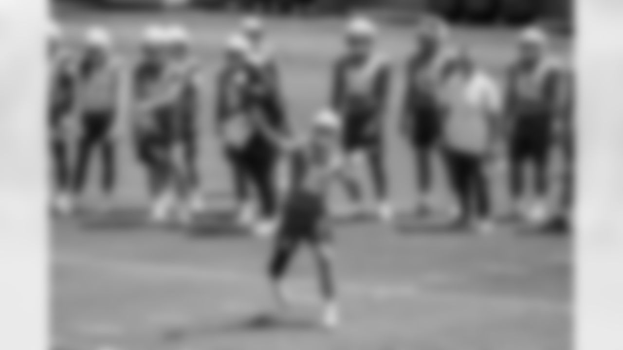 The Los Angeles Chargers practice at Training Camp on Wednesday, August 13, 2025 at The Bolt in El Segundo, CA.