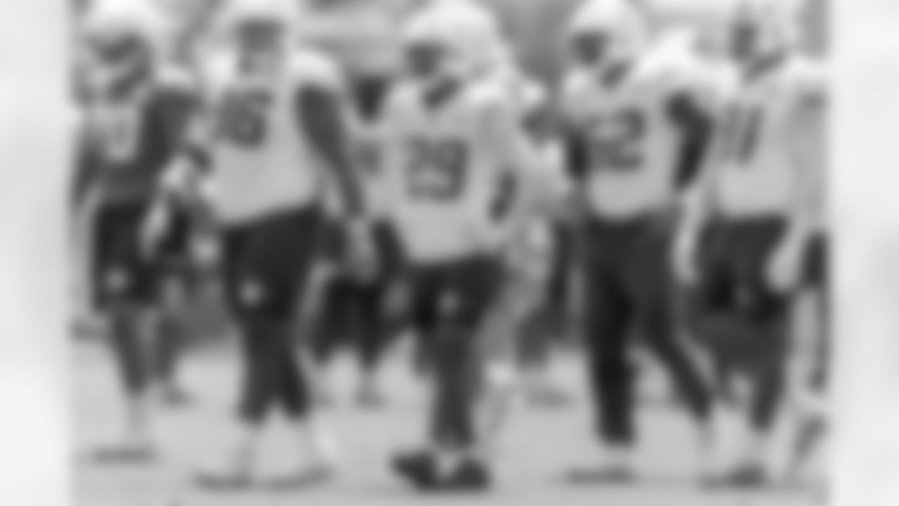 The Los Angeles Chargers practice at Training Camp on Sunday, August 3, 2025 at The Bolt in El Segundo, CA.