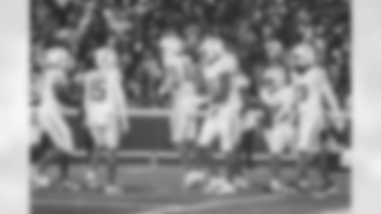 G Zion Johnson (77), WR Ladd McConkey (15), QB Justin Herbert (10), TE Oronde Gadsden (86), RB Kimani Vidal (30), WR Keenan Allen (13) and WR KeAndre Lambert-Smith (84)