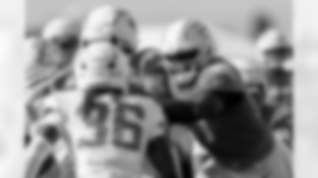 The Los Angeles Chargers practice at Training Camp on Saturday, July 26, 2025 at The Bolt in El Segundo, CA.