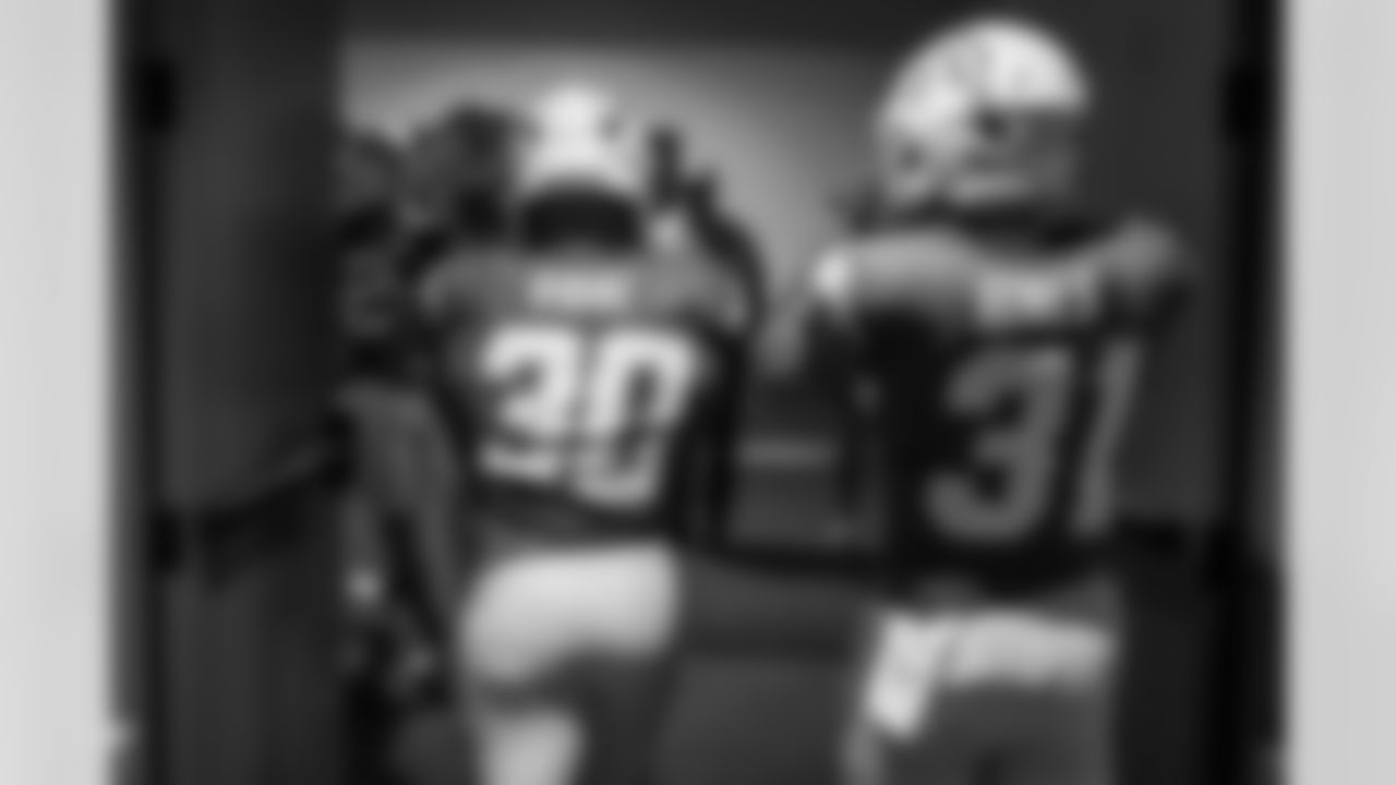 RB Kimani Vidal (30) and RB Nyheim Hines (31)