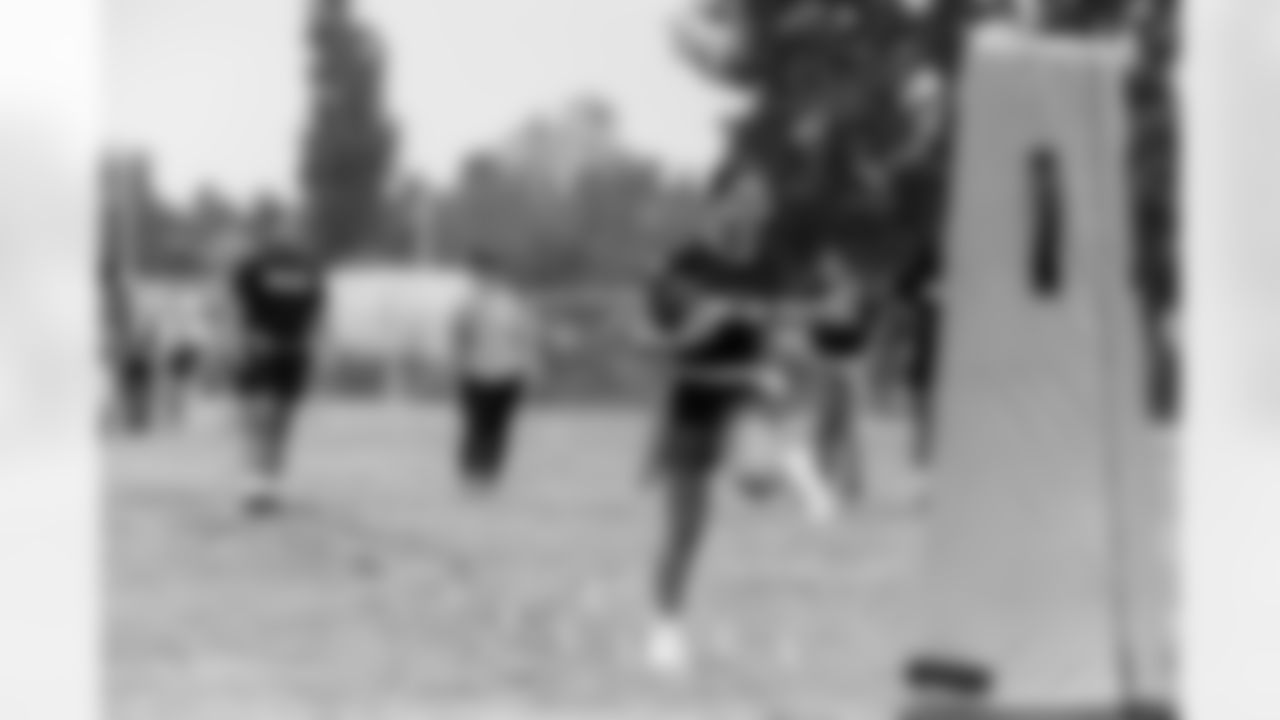 The Los Angeles Chargers host a girls flag football camp on Wednesday, March 26, 2025 at Blair High School in Pasadena, CA.