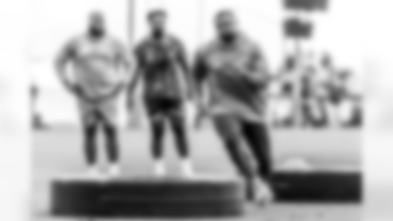 Los Angeles Chargers players participate in Phase 1 of the offseason program on Tuesday, April 22, 2025 at The Bolt in El Segundo, CA.