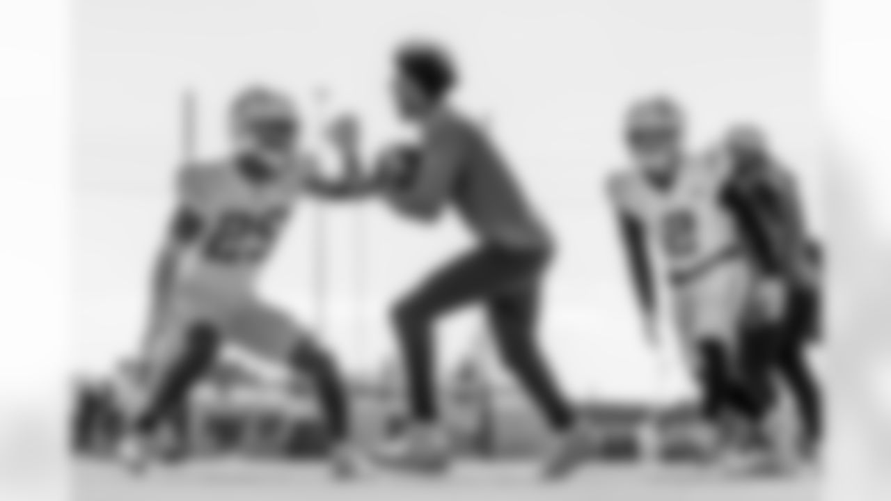 The Los Angeles Chargers practice on Wednesday, October 8, 2025 at The Bolt in El Segundo, CA.